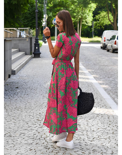 Anna Klänning med blommigt tryck Vår/Sommar