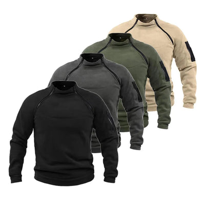 Halman - Taktisk Militär-Zipper-Sweatshirt för Herrar