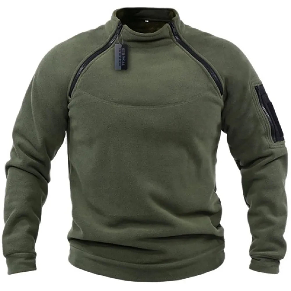 Halman - Taktisk Militär-Zipper-Sweatshirt för Herrar